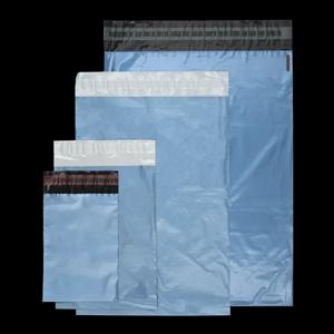 Metallic Blue Mailing Bags