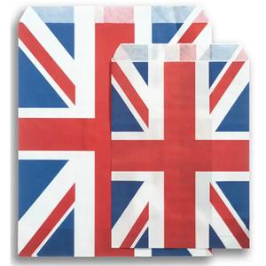 Kraft Paper Bag with Union Jack Design