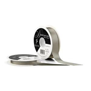 Silver Grey Double Satin Ribbon