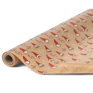 Smiling Santa Brown Kraft Roll