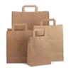 Recycled Brown Flat Handle Paper Carrier Bags