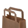 Recycled Brown Flat Handle Paper Carrier Bags