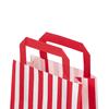 Candy Striped Red Paper Carrier Bags