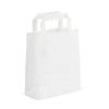 White Flat Handle Premium Paper Carrier Bags