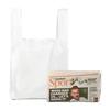 Vest Style White Standard Plastic Carrier Bags