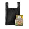 Vest Style Recycled Black Plastic Carrier Bags