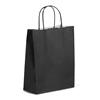 Premium Italian Black Paper Carrier Bags with Twisted Handles