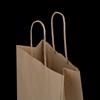 Premium Italian Brown Paper Carrier Bags with Twisted Handles