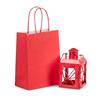 Premium Italian Cherry Red Paper Carrier Bags with Twisted Handles