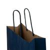 Premium Italian Dark Blue Paper Carrier Bags with Twisted Handles