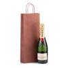 Italian Bordeaux One Bottle Paper Bag with Twisted Handles