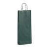 Italian Green One Bottle Paper Bag with Twisted Handles