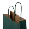 Italian Green One Bottle Paper Bag with Twisted Handles