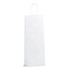 Italian White One Bottle Paper Bag with Twisted Handles