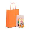 Premium Italian Orange Paper Carrier Bags with Twisted Handles