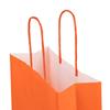 Premium Italian Orange Paper Carrier Bags with Twisted Handles