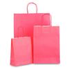 Magenta Paper Carrier Bags with Twisted Handles