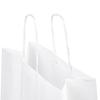 Value White  Paper Carrier Bags with Twisted Handles (Unribbed)