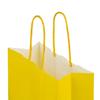 Premium Italian Yellow Paper Carrier Bags with Twisted Handles