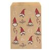 Smiling Santa Brown Christmas Counter Bags