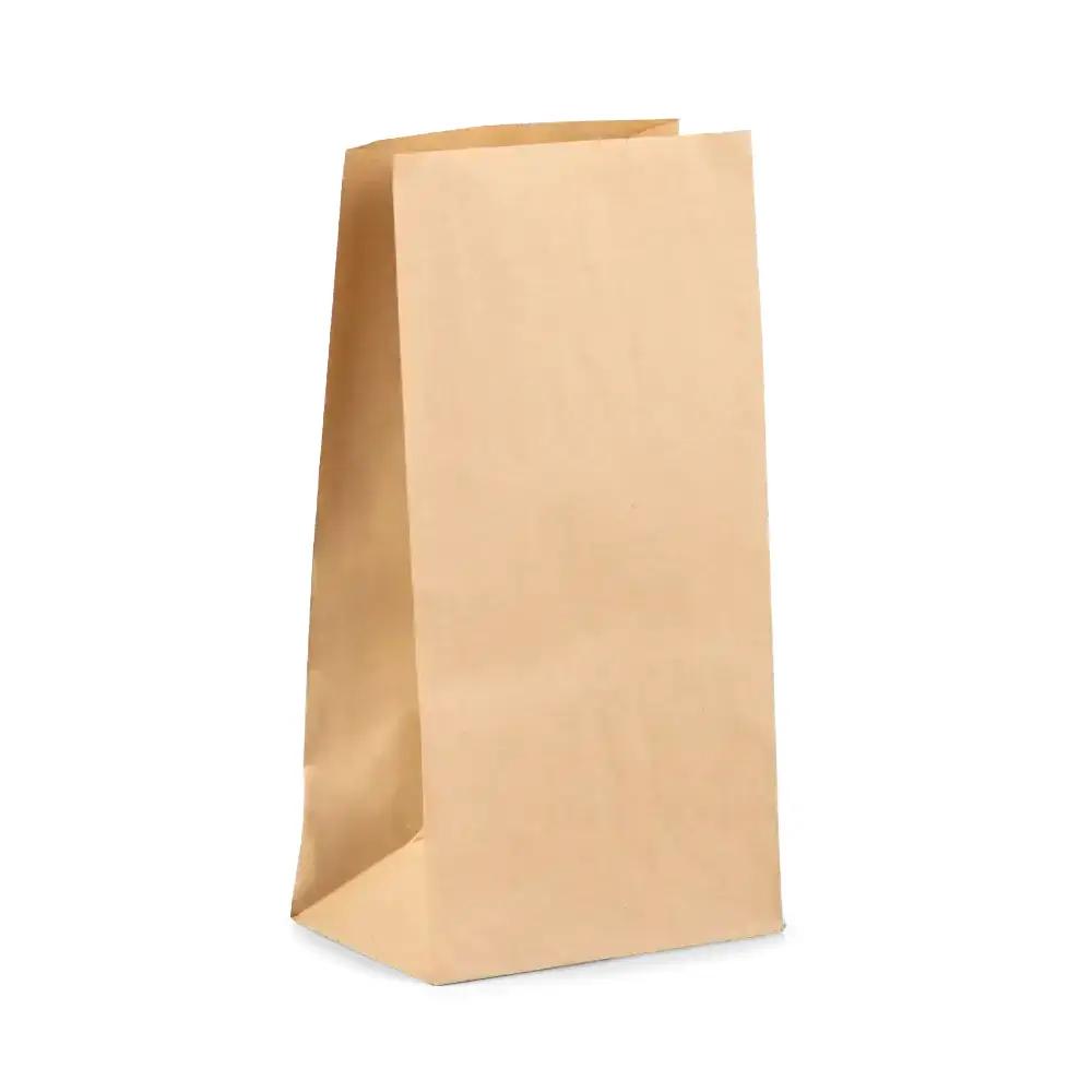 Brown Block Bottom Kraft Paper Bags