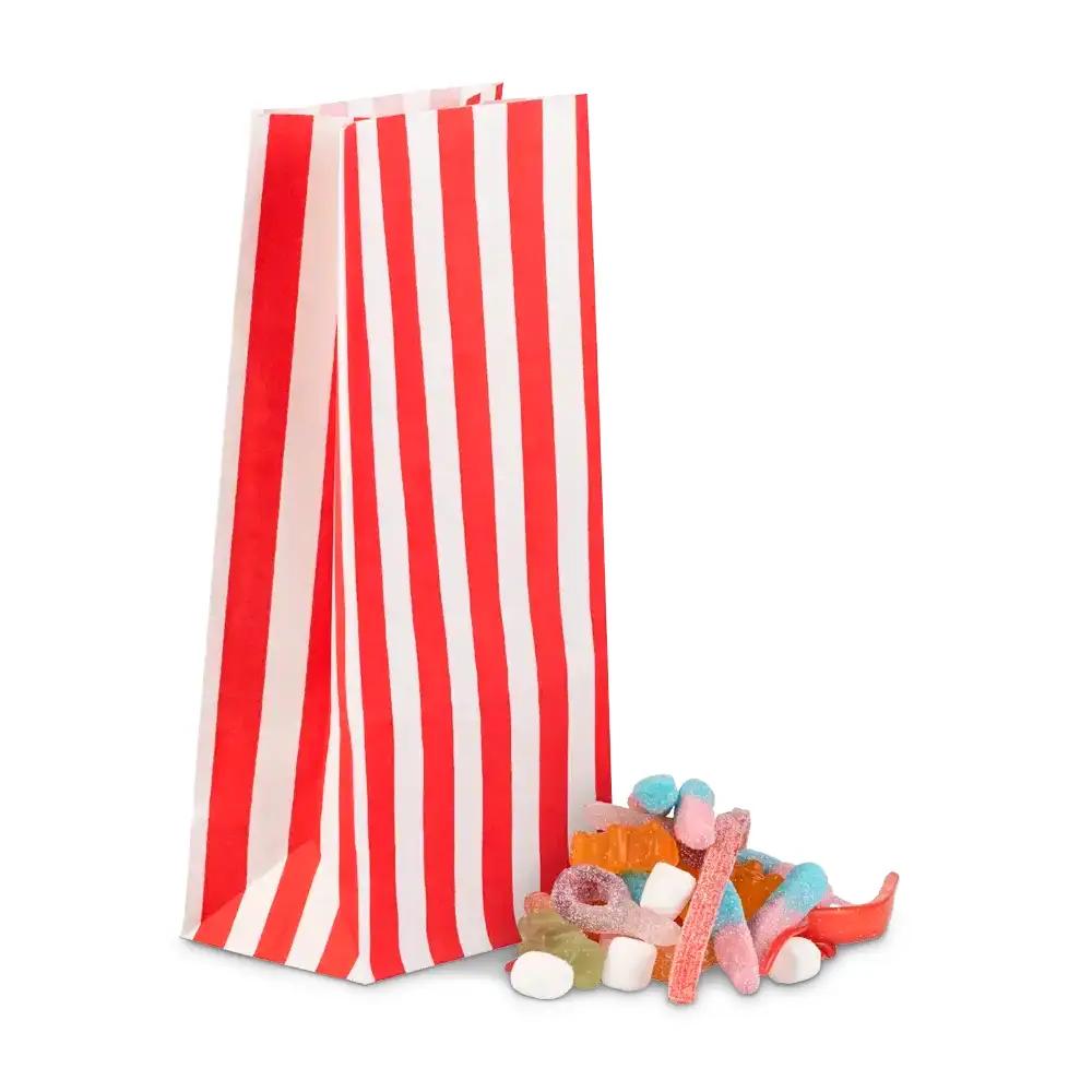 Red Stripe Pick n Mix Paper Bags