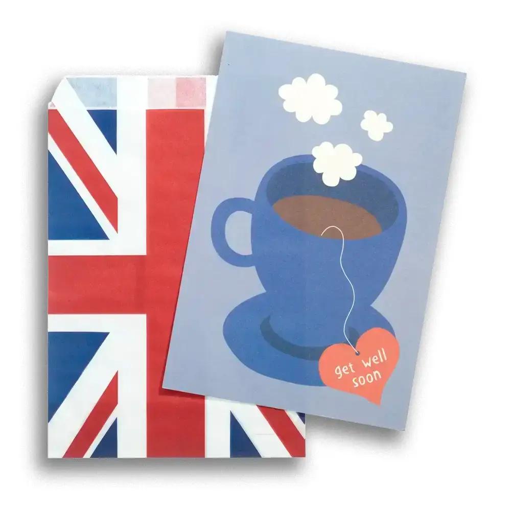 Kraft Paper Bag with Union Jack Design