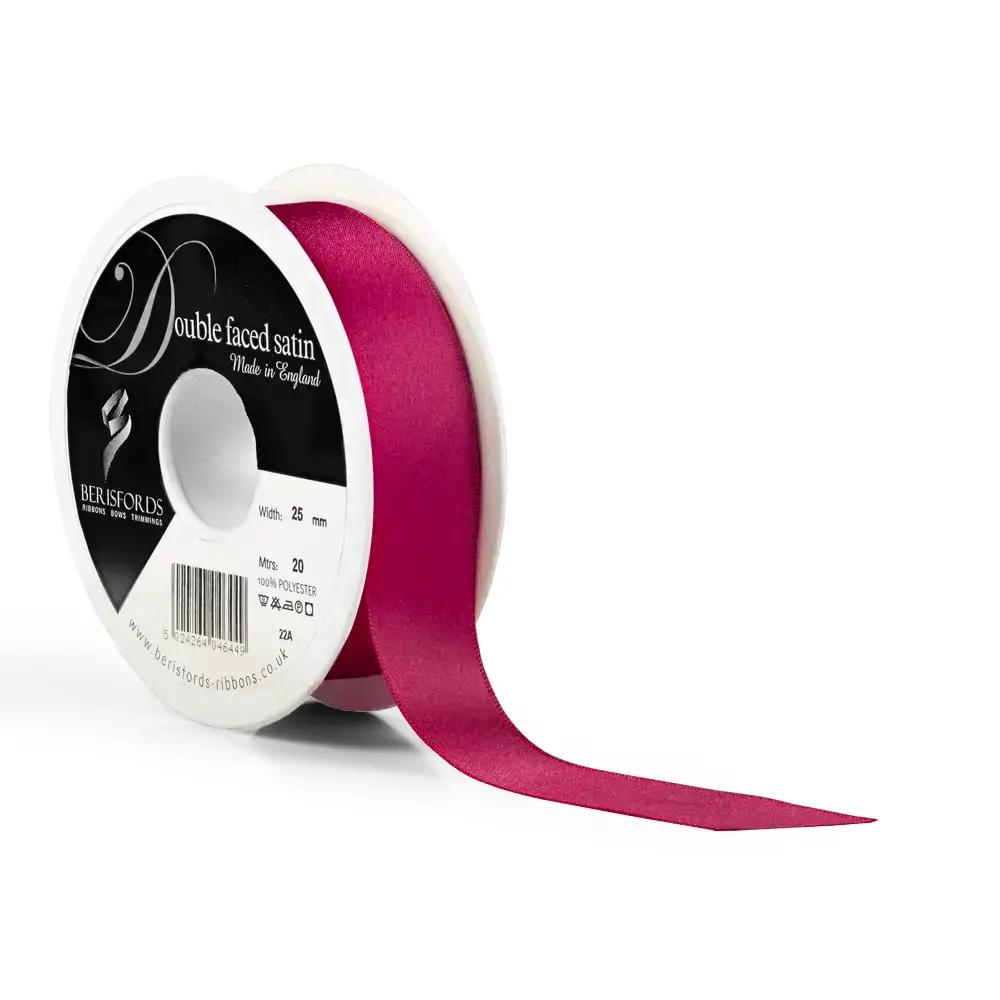 Burgundy Double Satin Ribbon