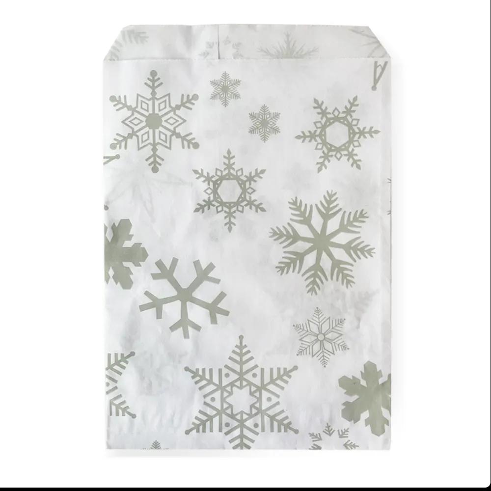 Christmas Silver Snowflake Paper  Counter Bags