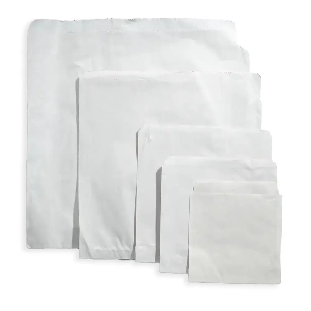 1000 x White Sulphite Paper 5 x 5 Counter Bags